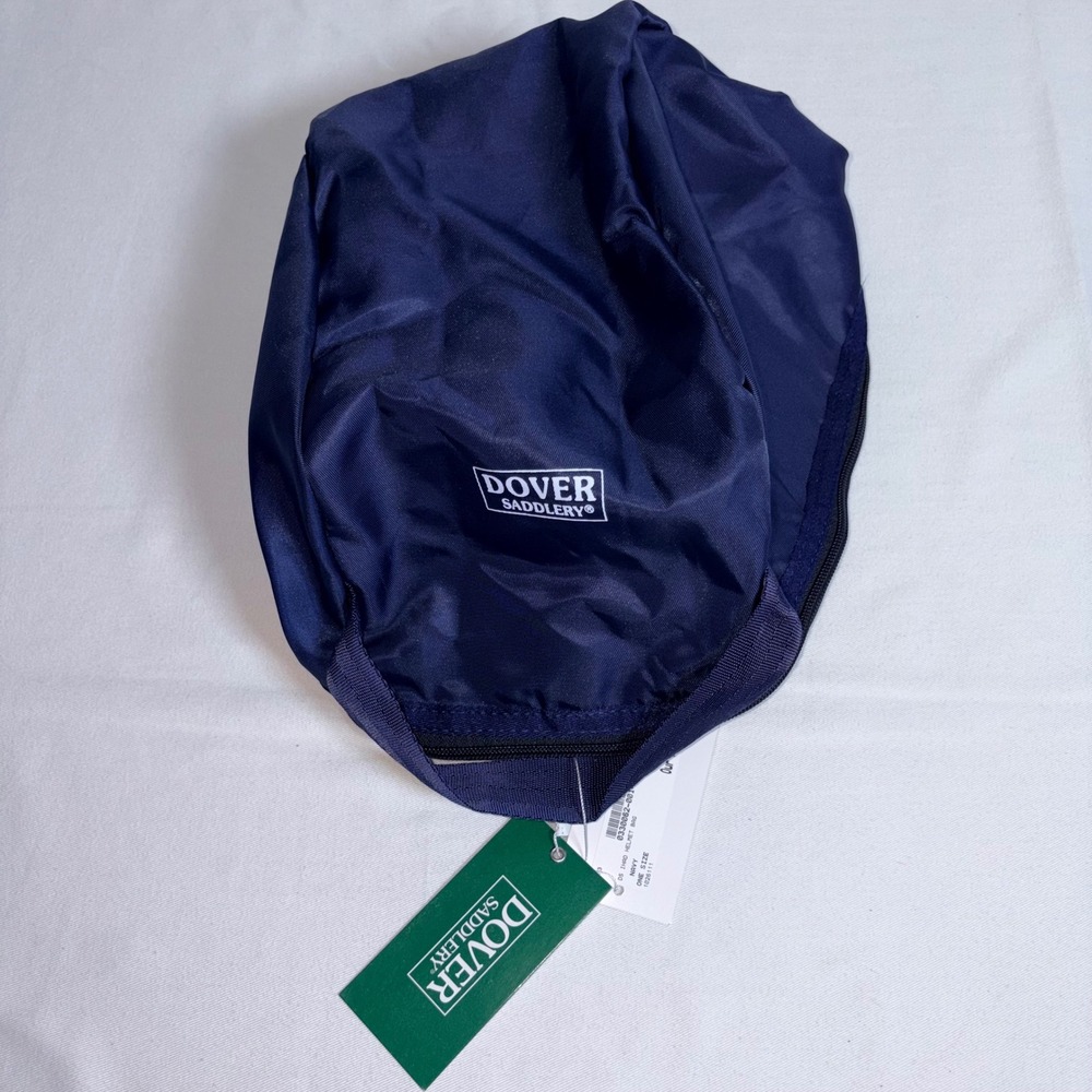 Dover Saddlery Helmet Bag One Size Navy NEW Padded Zippered Equestrian Carrier